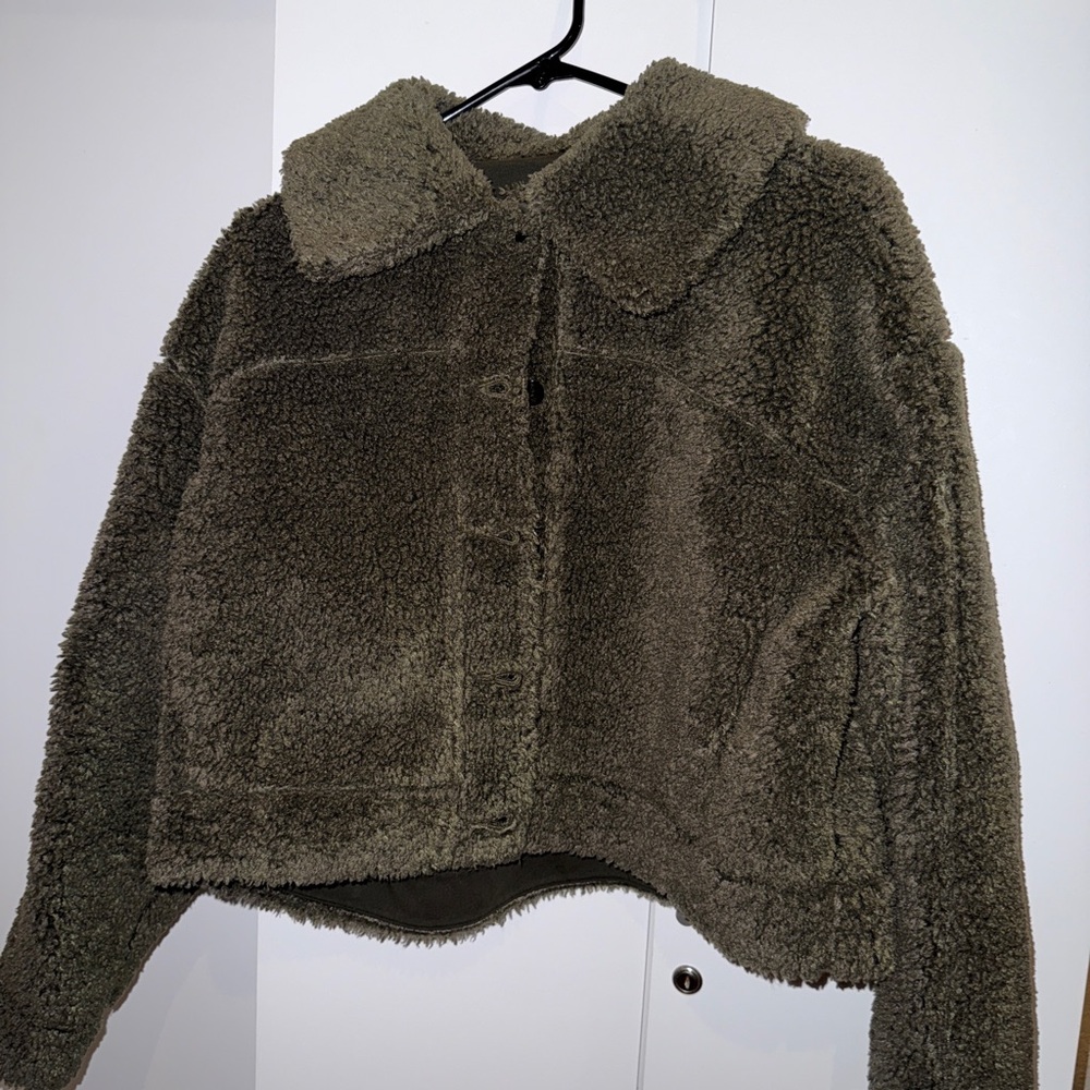 Lululemon Textured Fleece Button Jacket